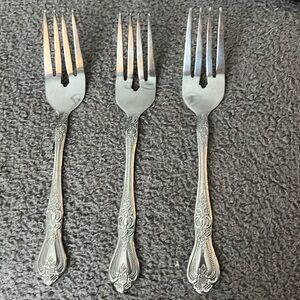 Rogers Precious Rose Salad Forks